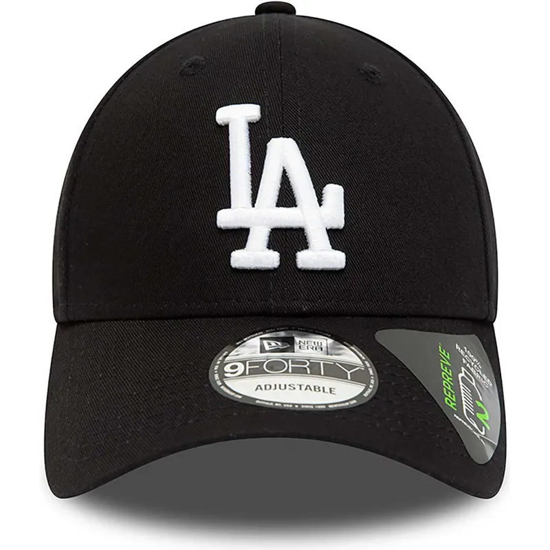 sort-justerbar-curved-kasket-9forty-repreve-league-essential-fra-los-angeles-dodgers-mlb-fra-new-era