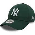 morkegron-justerbar-curved-kasket-9forty-league-essential-fra-new-york-yankees-mlb-fra-new-era