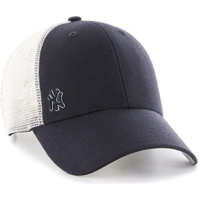 kasketter-buet-marinebla-snapback-fra-new-york-yankees-mlb-af-47-brand
