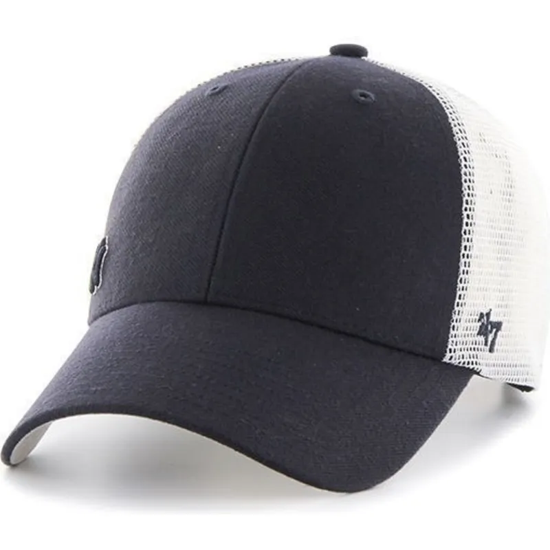 kasketter-buet-marinebla-snapback-fra-new-york-yankees-mlb-af-47-brand
