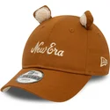 new-era-9forty-script-animal-brun-justerbar-buet-kasket-til-drenge