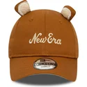 new-era-9forty-script-animal-brun-justerbar-buet-kasket-til-drenge