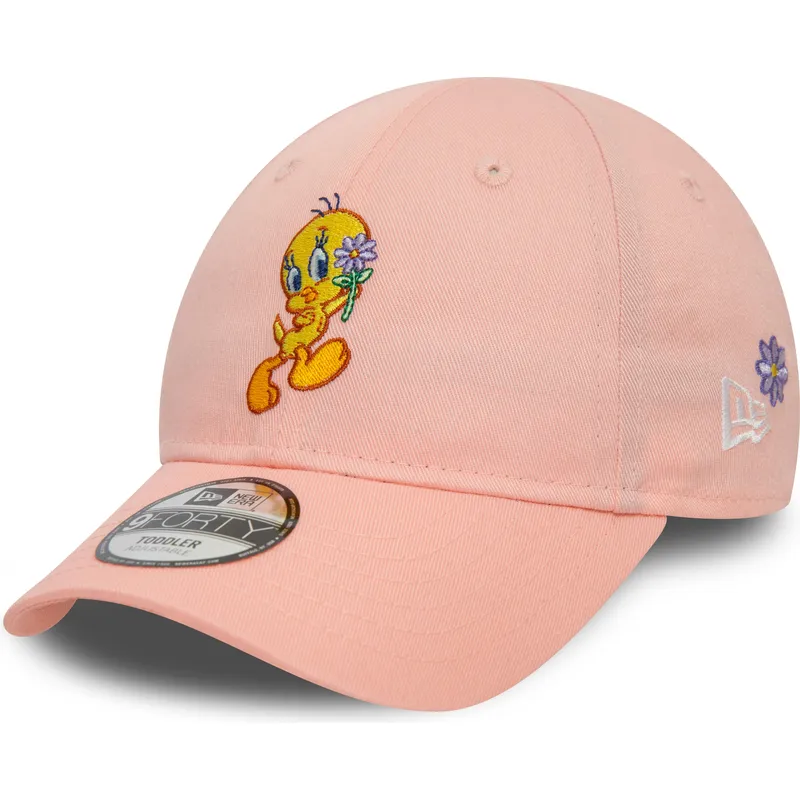 rosa-justerbar-buet-kasket-til-born-9forty-med-snurre-snup-looney-tunes-fra-new-era