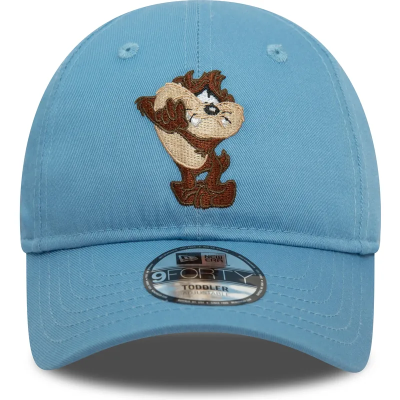 justerbar-bla-buet-kasket-til-drenge-9forty-med-looney-tunes-taz-fra-new-era
