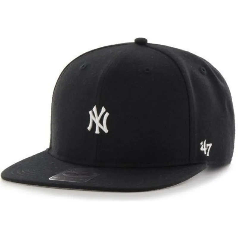 kasketter-flad-sort-snapback-fra-new-york-yankees-mlb-af-47-brand