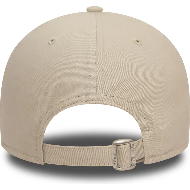 kasketter-buet-beige-justerbar-rem-rosa-9forty-league-essential-fra-los-angeles-dodgers-mlb-af-new-era