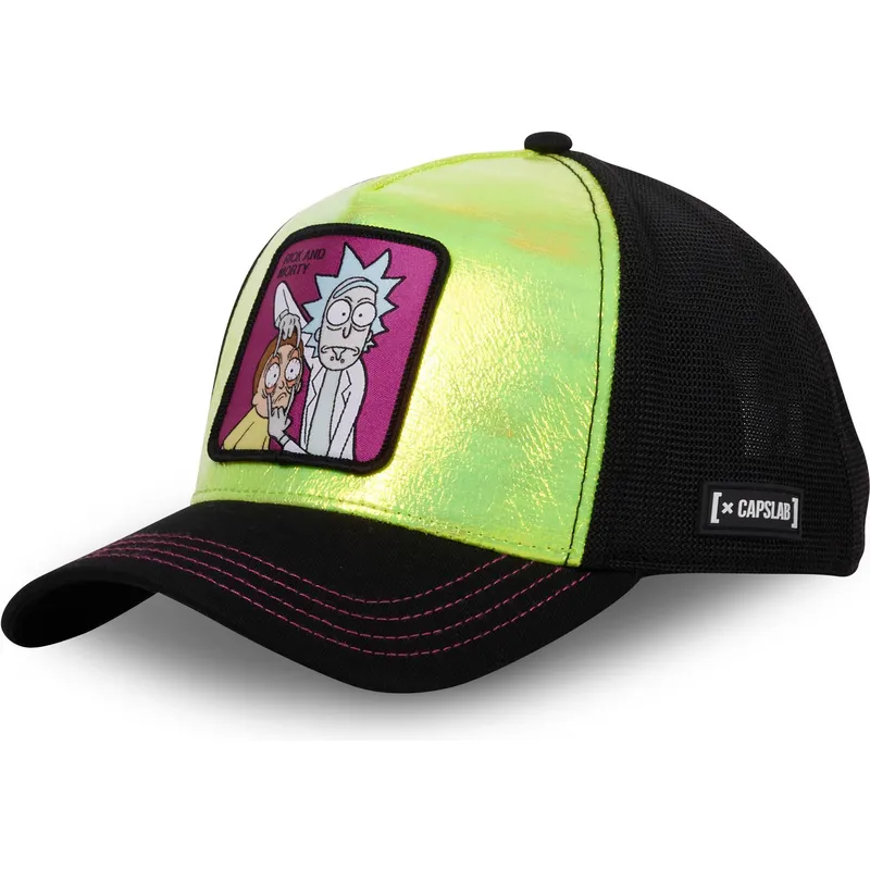 gorra-trucker-gron-og-sort-rick-og-morty-ope-fra-capslab
