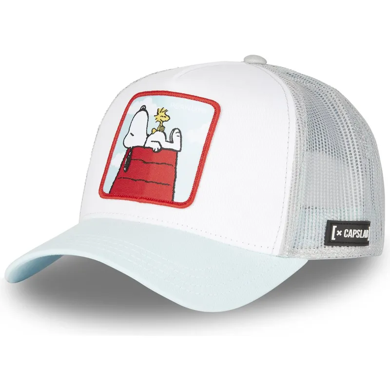 gorra-trucker-hvid-gra-og-bla-snoopy-og-emilio-pea4-sno-peanuts-fra-capslab