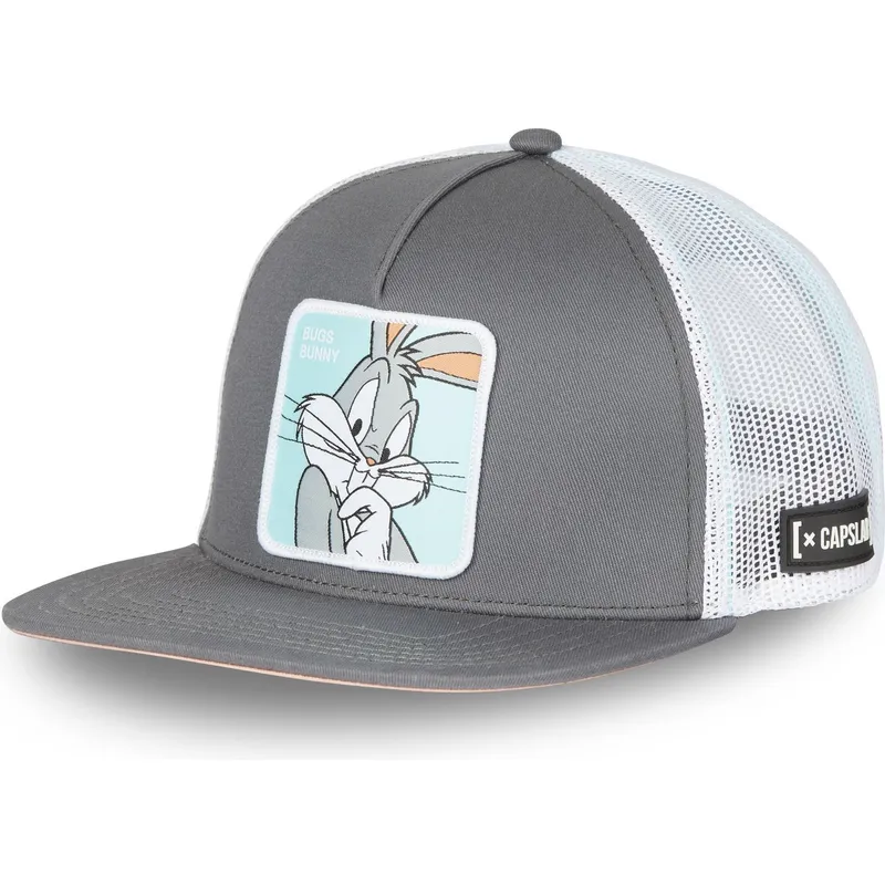 kasketter-flad-gra-snapback-bugs-bunny-looney-tunes-af-capslab kasketter-flad-gra-snapback-bugs-bunny-looney-tunes-af-capslab