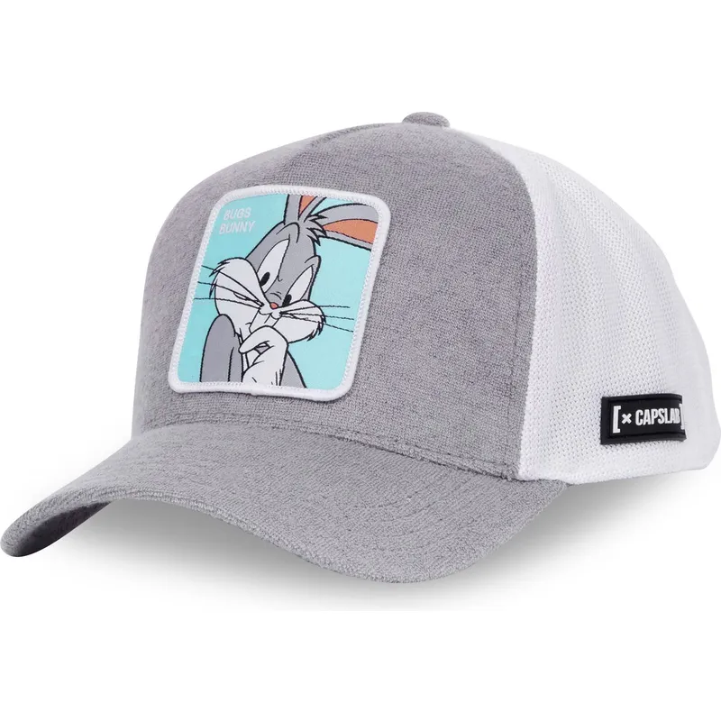 kasketter-buet-gra-snapback-bugs-bunny-looney-tunes-af-capslab