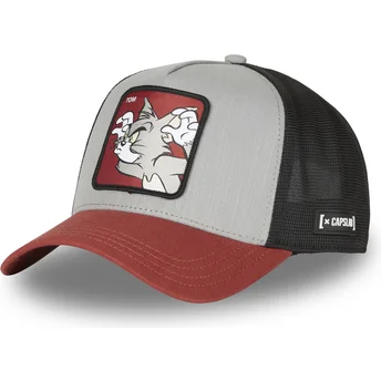 Grå, sort og rød trucker-kasket Tom GRI Looney Tunes fra Capslab