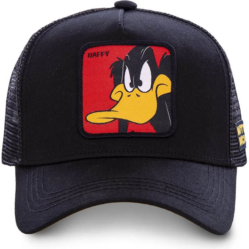 sort-trucker-kasket-til-dreng-daffy-duck-kiddaf1-looney-tunes-fra-capslab
