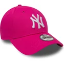 new-era-new-york-yankees-mlb-9forty-essential-justerbar-pink-borne-kasket