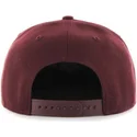 bordeaux-flad-snapback-kasket-med-stort-new-york-yankees-mlb-logo-no-shot-fra-47-brand