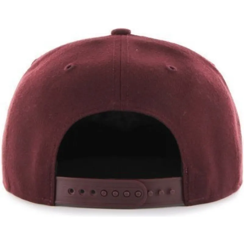 kasketter-flad-rod-snapback-granate-grande-fra-new-york-yankees-mlb-af-47-brand kasketter-flad-rod-snapback-granate-grande-fra-new-york-yankees-mlb-af-47-brand