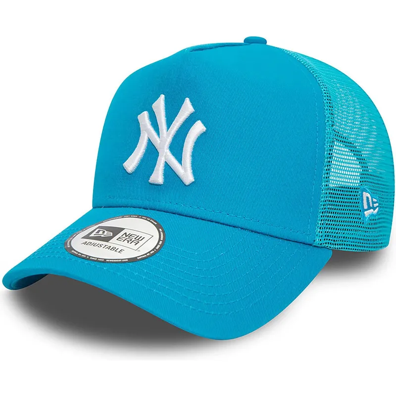 new-york-yankees-mlb-new-era-a-frame-league-essential-bla-trucker-cap