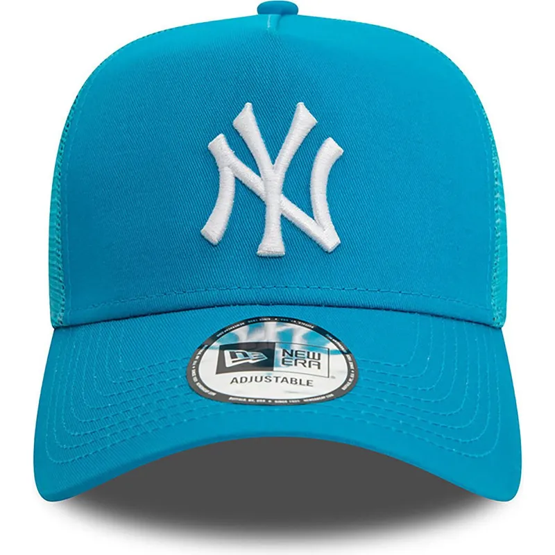 new-york-yankees-mlb-new-era-a-frame-league-essential-bla-trucker-cap