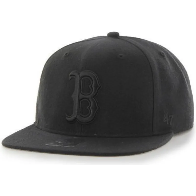 kasketter-flad-sort-snapback-fra-boston-red-sox-mlb-af-47-brand