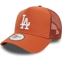 brun-a-frame-league-essential-los-angeles-dodgers-mlb-trucker-kasket-fra-new-era
