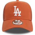 brun-a-frame-league-essential-los-angeles-dodgers-mlb-trucker-kasket-fra-new-era