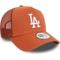 brun-trucker-kasket-a-frame-league-essential-fra-los-angeles-dodgers-mlb-fra-new-era