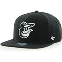 kasketter-flad-sort-snapback-de-mascota-fra-baltimore-orioles-mlb-af-47-brand