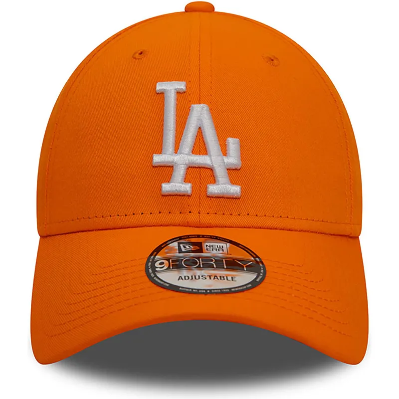 kasketter-buet-orange-justerbar-rem-9forty-league-essential-fra-los-angeles-dodgers-mlb-af-new-era