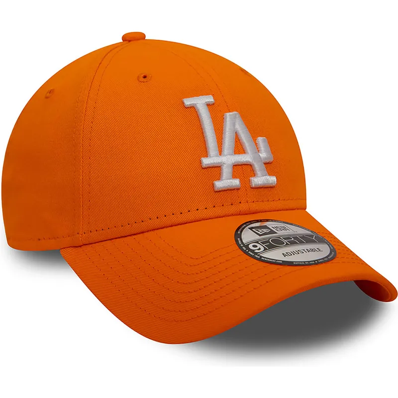 kasketter-buet-orange-justerbar-rem-9forty-league-essential-fra-los-angeles-dodgers-mlb-af-new-era