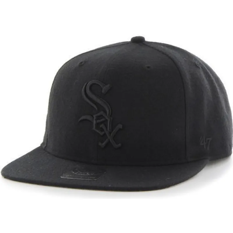 kasketter-flad-sort-snapback-fra-chicago-white-sox-mlb-af-47-brand