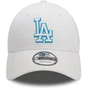 kasketter-buet-hvid-justerbar-rem-9forty-team-outline-fra-los-angeles-dodgers-mlb-af-new-era