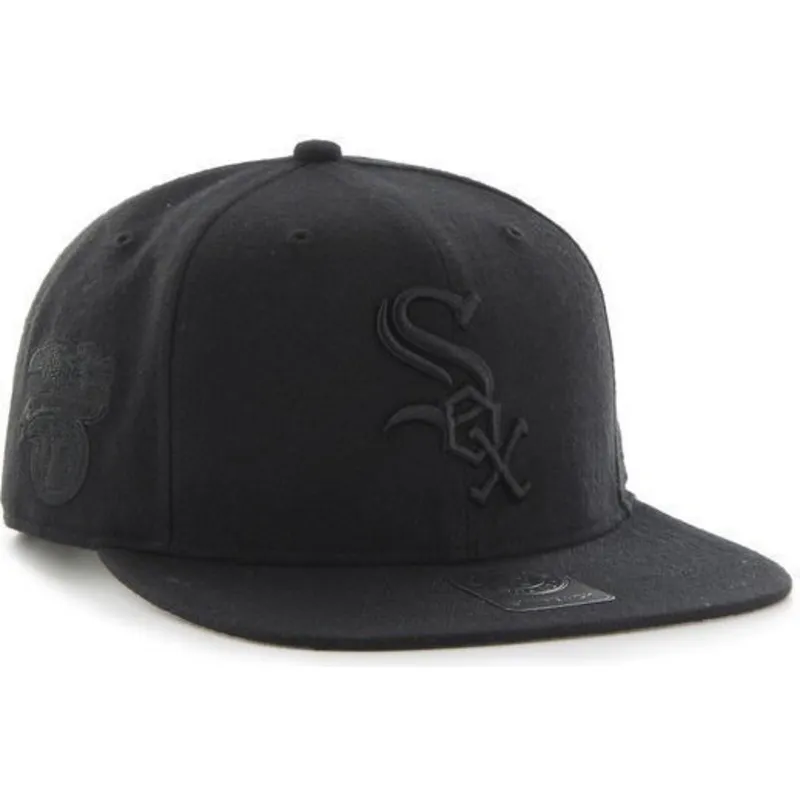 kasketter-flad-sort-snapback-fra-chicago-white-sox-mlb-af-47-brand