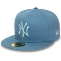 new-era-new-york-yankees-mlb-59fifty-league-essential-bla-justerbar-flad-kasket-med-blat-logo