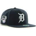 sort-fladskaerm-snapback-kasket-fra-detroit-tigers-mlb-sure-shot-af-47-brand