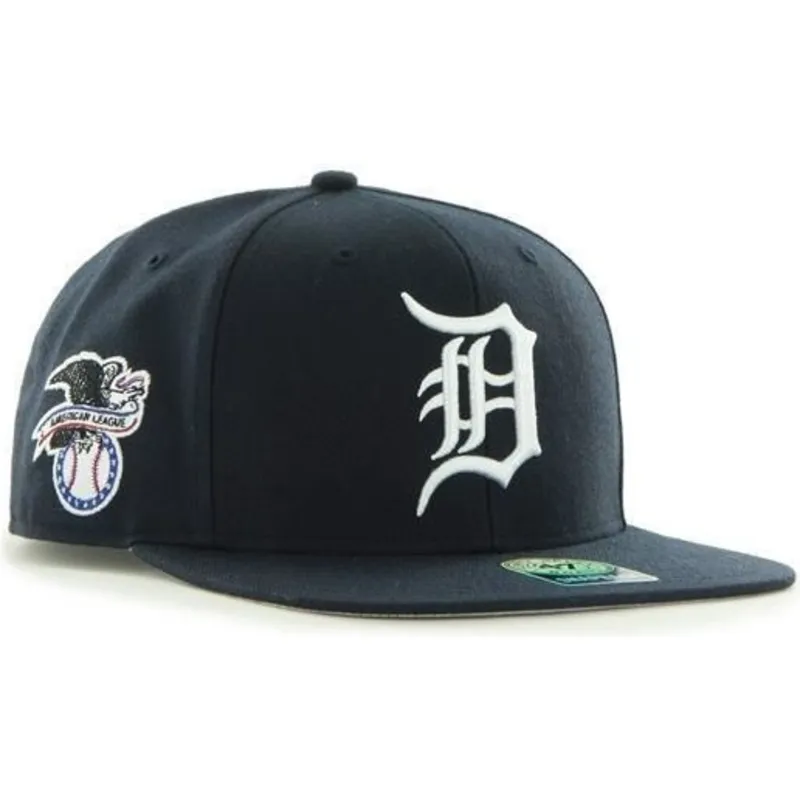 kasketter-flad-marinebla-snapback-fra-detroit-tigers-mlb-af-47-brand kasketter-flad-marinebla-snapback-fra-detroit-tigers-mlb-af-47-brand