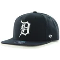 kasketter-flad-marinebla-snapback-fra-detroit-tigers-mlb-af-47-brand