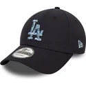justerbar-marinebla-kurvet-kasket-9forty-animal-infill-fra-los-angeles-dodgers-mlb-fra-new-era