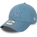 kasketter-buet-bla-justerbar-rem-9forty-seasonal-infill-fra-new-york-yankees-mlb-af-new-era