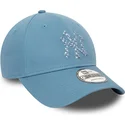 kasketter-buet-bla-justerbar-rem-9forty-seasonal-infill-fra-new-york-yankees-mlb-af-new-era