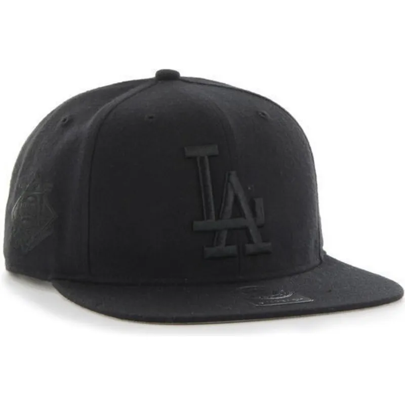 kasketter-flad-sort-snapback-fra-los-angeles-dodgers-mlb-af-47-brand