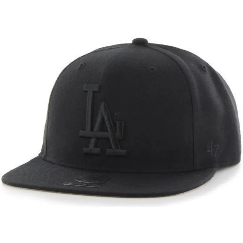 kasketter-flad-sort-snapback-fra-los-angeles-dodgers-mlb-af-47-brand