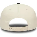 beige-og-sort-snapback-9fifty-chicago-bulls-nba-logo-kasket-fra-new-era