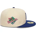 los-angeles-dodgers-mlb-59fifty-team-colour-beige-og-bla-fladskygget-kasket-fra-new-era