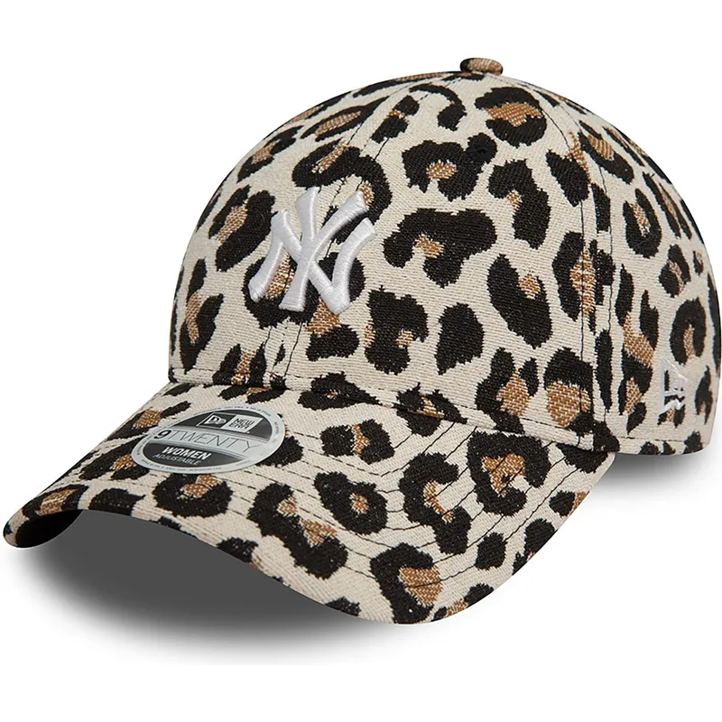 kasketter-buet-leopard-justerbar-rem-9forty-jacquard-fra-new-york-yankees-mlb-af-new-era kasketter-buet-leopard-justerbar-rem-9forty-jacquard-fra-new-york-yankees-mlb-af-new-era
