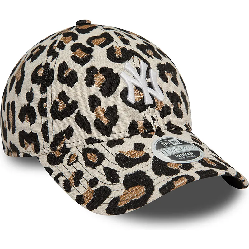 kasketter-buet-leopard-justerbar-rem-9forty-jacquard-fra-new-york-yankees-mlb-af-new-era kasketter-buet-leopard-justerbar-rem-9forty-jacquard-fra-new-york-yankees-mlb-af-new-era
