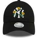 new-era-new-york-yankees-mlb-9forty-floral-sort-justerbar-kvindehat-med-buet-skygge