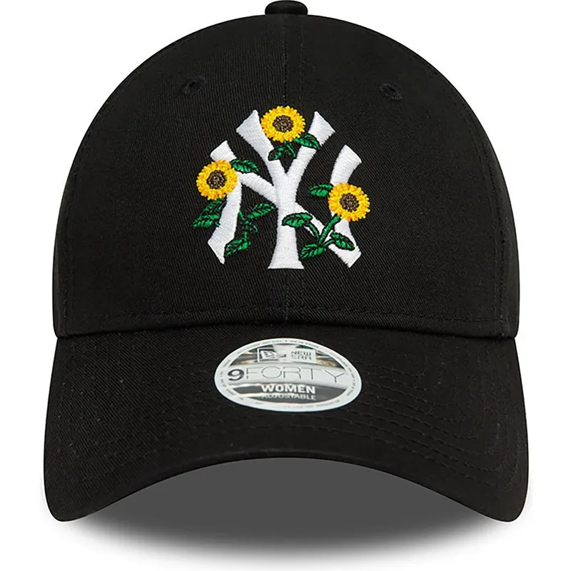 kasketter-buet-sort-justerbar-rem-9forty-floral-fra-new-york-yankees-mlb-af-new-era