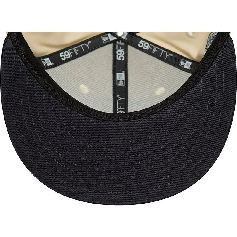 kasketter-flad-beige-tilpasset-59fifty-team-colour-fra-new-york-yankees-mlb-af-new-era