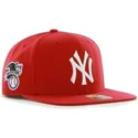 kasketter-flad-rod-snapback-fra-new-york-yankees-mlb-af-47-brand