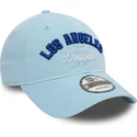 bla-justerbar-9twenty-wordmark-los-angeles-dodgers-mlb-kasket-fra-new-era