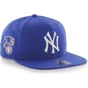 flad-bla-snapback-kasket-fra-new-york-yankees-mlb-sure-shot-fra-47-brand